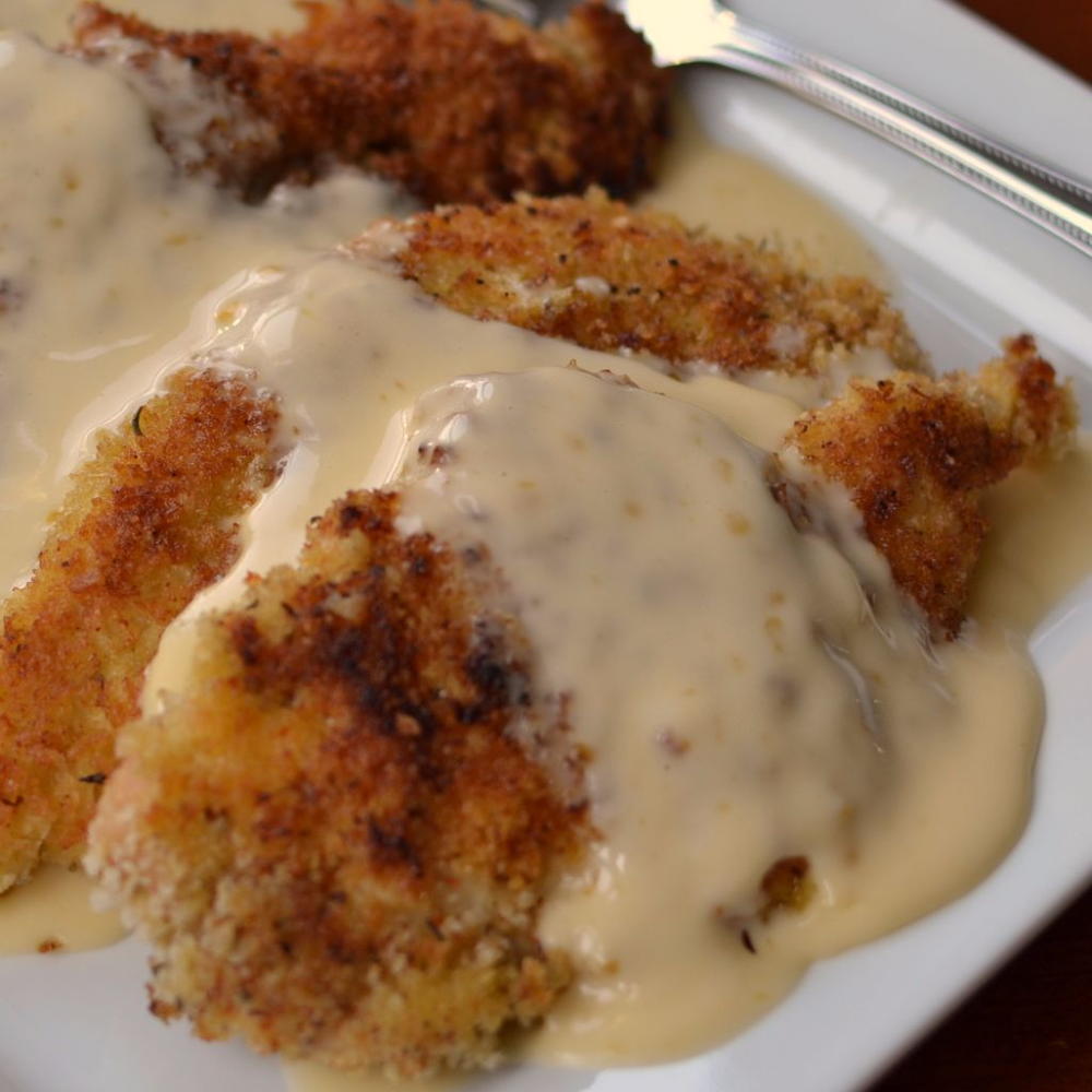 Three Cheese Crispy Chicken | RecipeLion.com