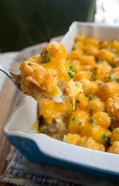 Hearty Tater Tot and Bratwurst Casserole