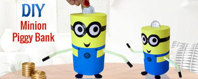 Recycled Minion Piggy Bank