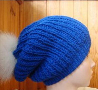 Cobalt Slouchy Hat