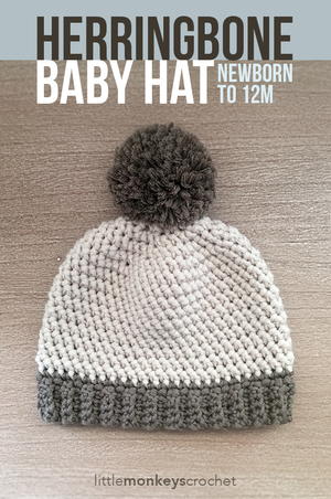 Herringbone Baby Hat
