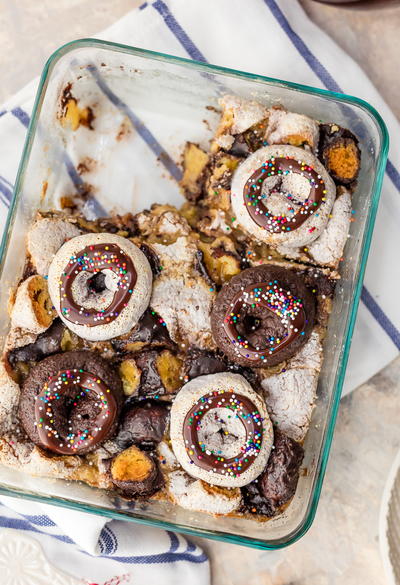 Coffee and Donuts Breakfast Bake