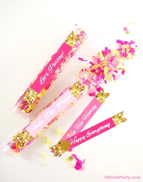 Bright and Bold Confetti Poppers