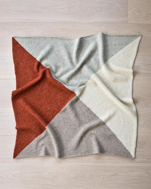 Warm Earth Tones Easy Baby Blanket