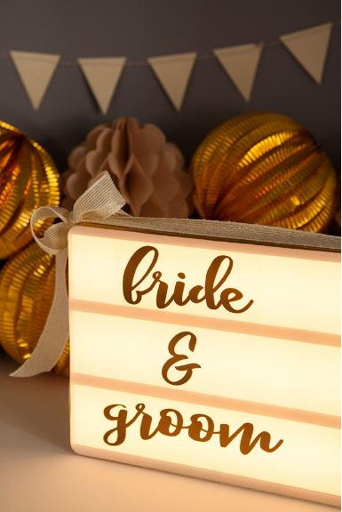 Lightbox Sign DIY Wedding Printables