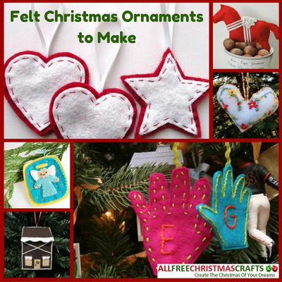 14 Felt Christmas Ornaments To Make