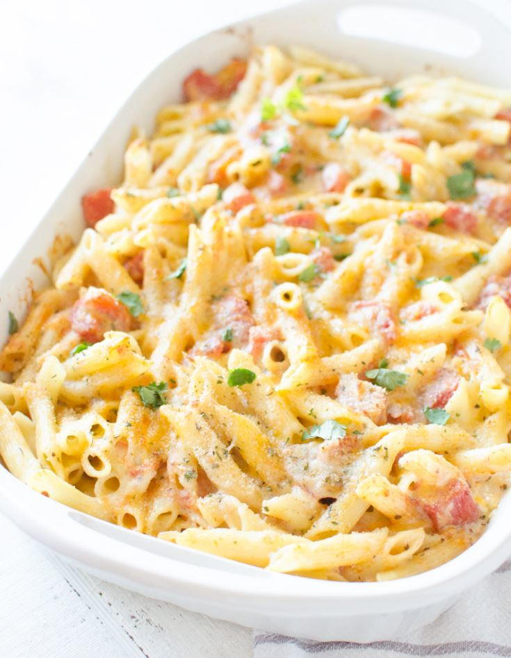 Baked 3-Cheese Italian Penne Pasta | RecipeLion.com