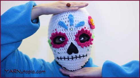 Sugar Skull Ski Mask