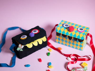 Monster Candy Box Recycled Craft
