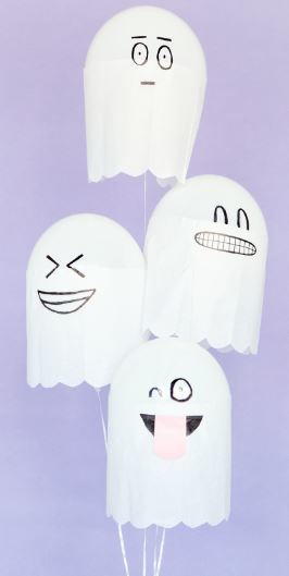 Silly Ghost Halloween Craft