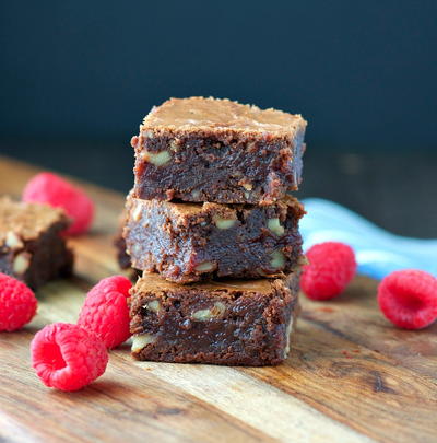 Raspberry Fudge Brownies