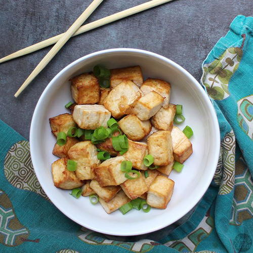 Crispy Air Fried Tofu | FaveHealthyRecipes.com