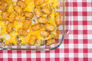 Cowboy Tater Tot Casserole for Two