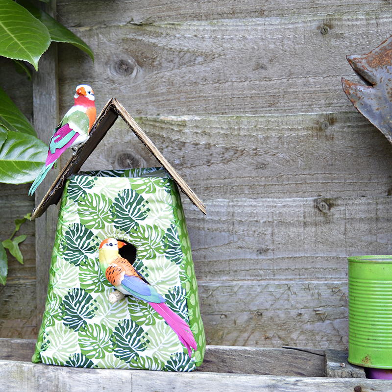 Curated visual reference: Tropical Parrot Birdhouses Reference: Tropical Fabric Birdhouse