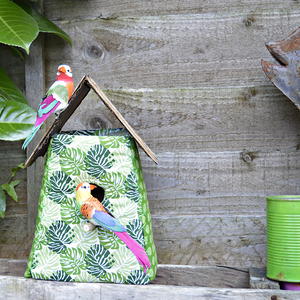 Tropical Fabric Birdhouse