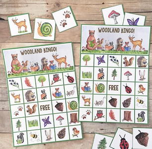 Woodland Creatures Printable Bingo Cards