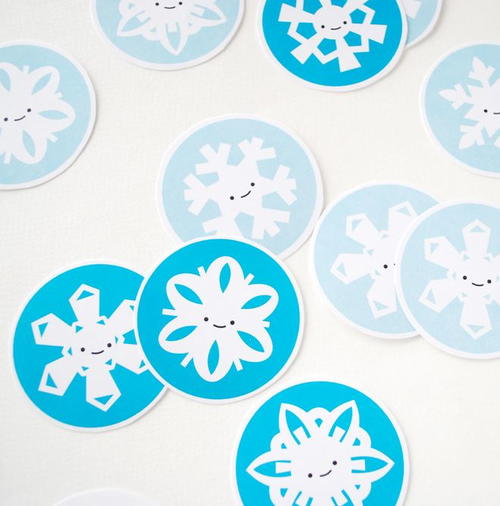 Snowflake Pattern Printable Memory Game