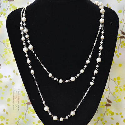 Pearls and Chains Layered Necklace