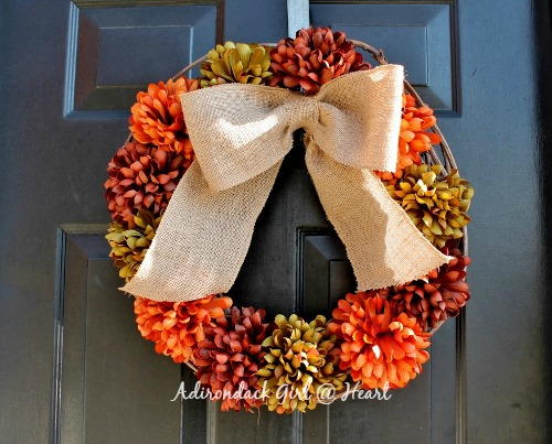 Festive Country DIY Fall Wreath