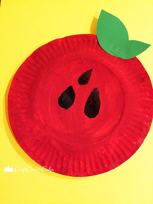 Paper Plate Apple Shaker Instrument