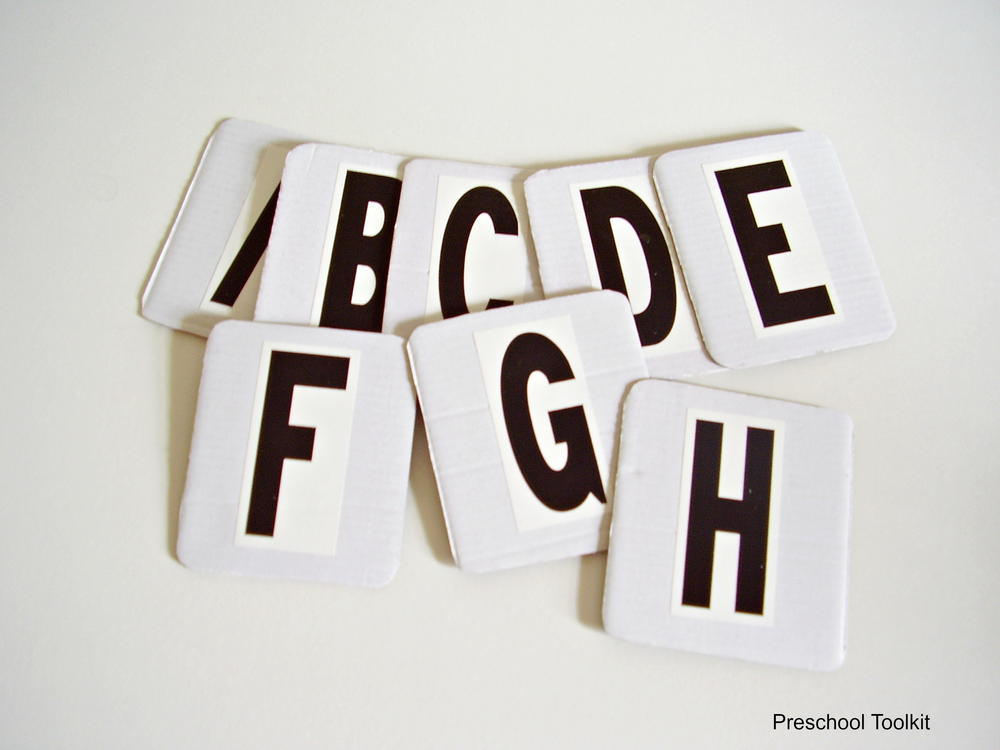 How to Make Letters of the Alphabet Cards for Preschoolers ...