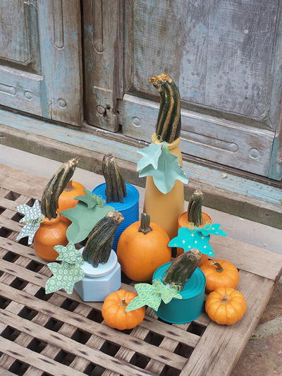 Upcycled Fall Painted Pumpkins