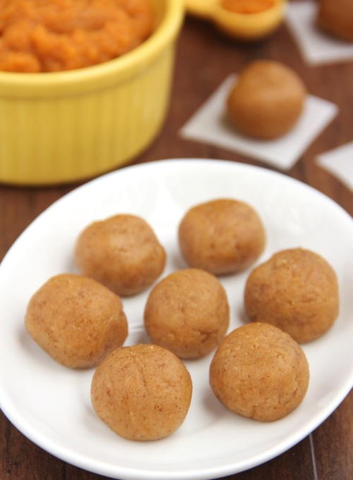 Easy Pumpkin Cookie Dough Bites