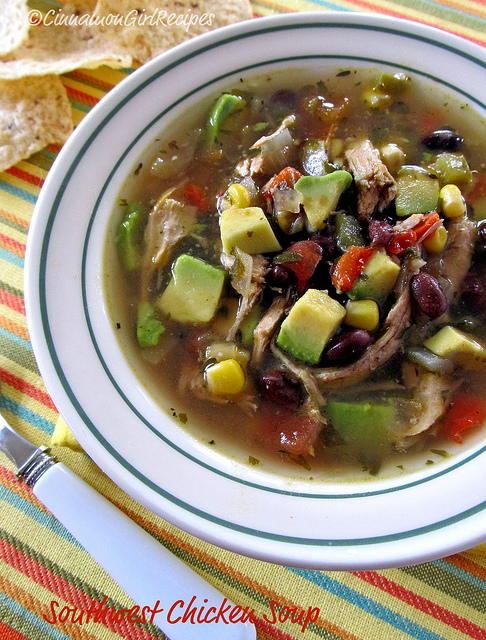 Slow Cooker Southwest Chicken Soup