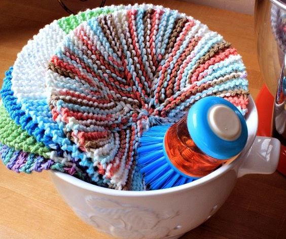 Crazy Eights Circular Dishcloth