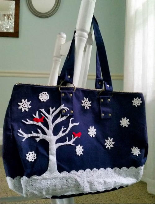 Snowy Scene Bag Transformation