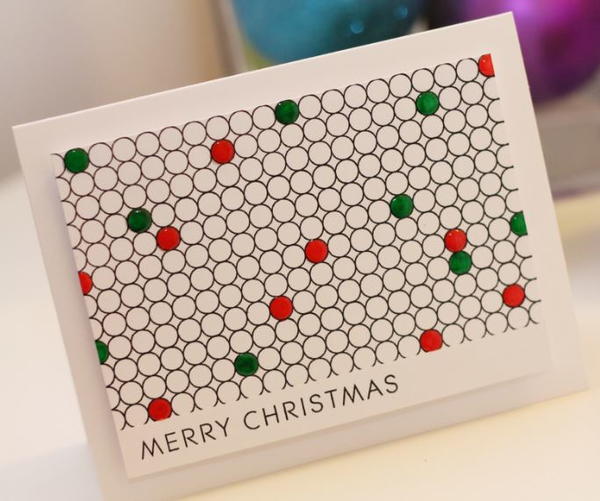Merry Dots DIY Christmas Card