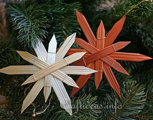 How To Make Natural Straw Star Ornaments - Sew Historically
