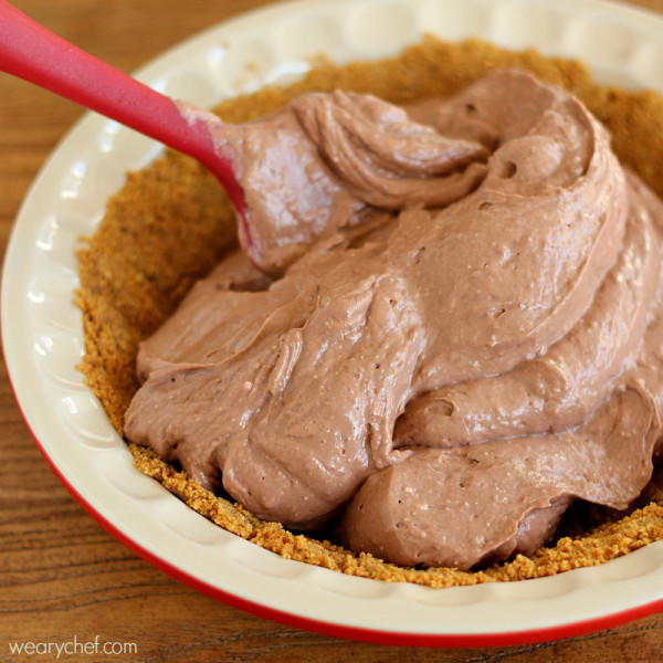 No Bake Chocolate Cheesecake Pudding Pie