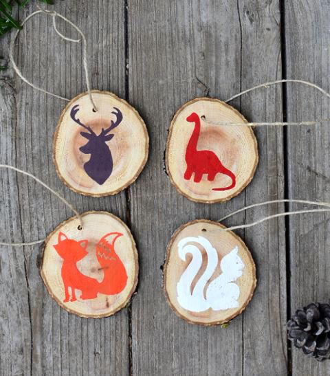 Woodland Creature DIY Christmas Ornaments