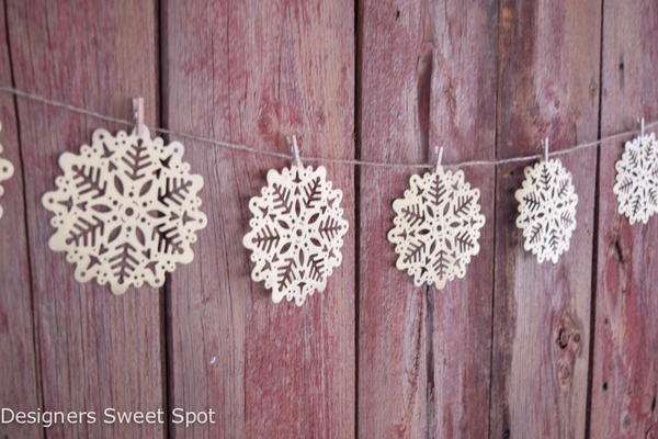 Gold Paper Snowflakes