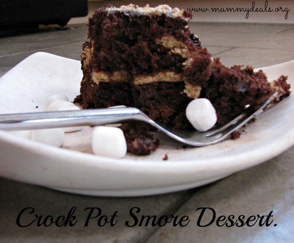 Crock Pot S’mores Cake