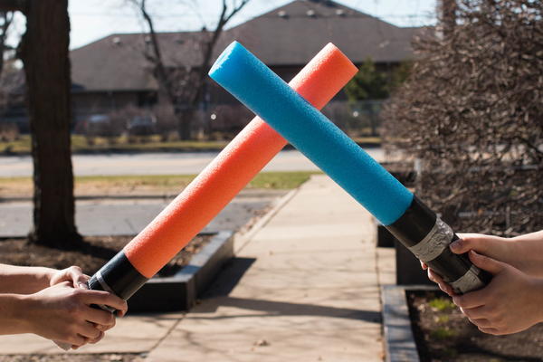 Pool Noodle Lightsaber DIY Craft