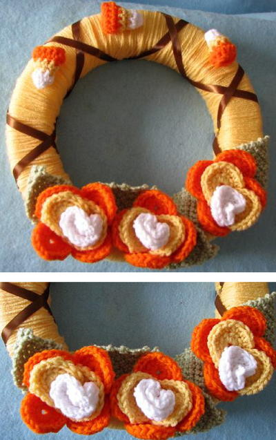 Candy Corn Wreath