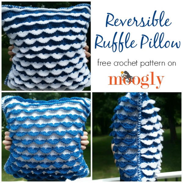 Reversible Ruffle Pillow
