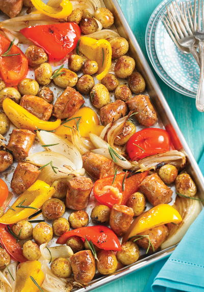 Italian Sausage and Pepper One Pan Supper