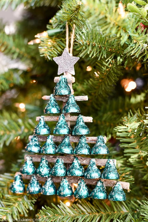 Seasons Greetings Hersheys Kisses Christmas Tree