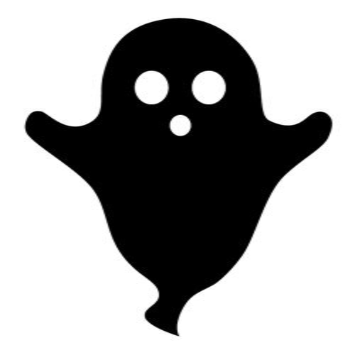 Halloween Ghost Applique Template