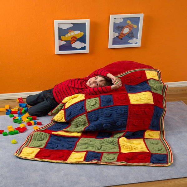 Building Blocks Crochet Throw