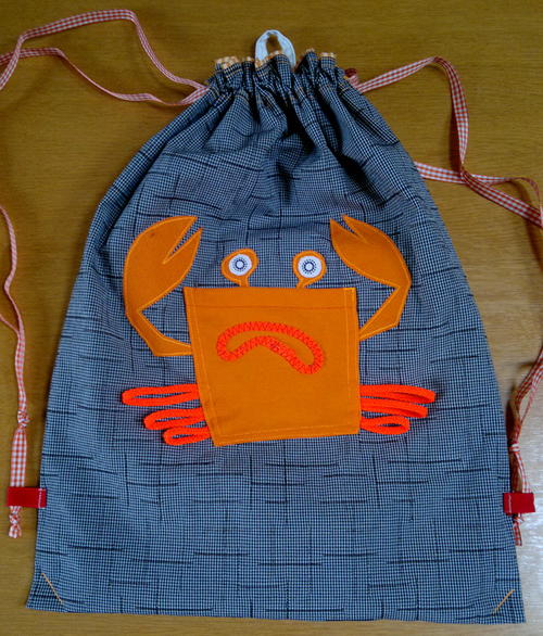 Crab Pocket Applique