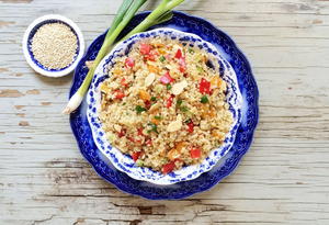 Quinoa with Almonds and Apricots