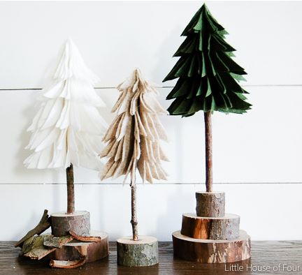 Christmas Tree Rustic Craft Idea
