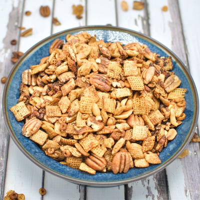Slow Cooker Sweet Spicy Chex Mix