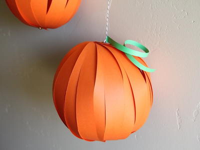 Halloween Pumpkin DIY Paper Lanterns