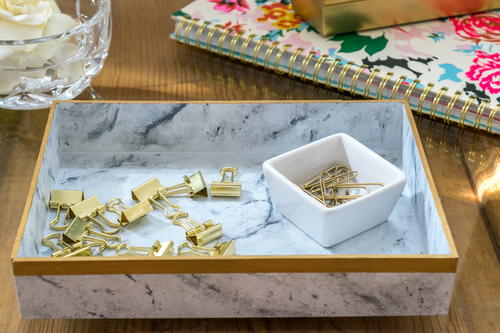 Faux Marble Tray-an Easy DIY to Make