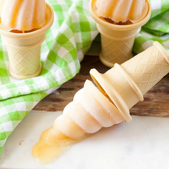 Peach Yogurt Popsicles